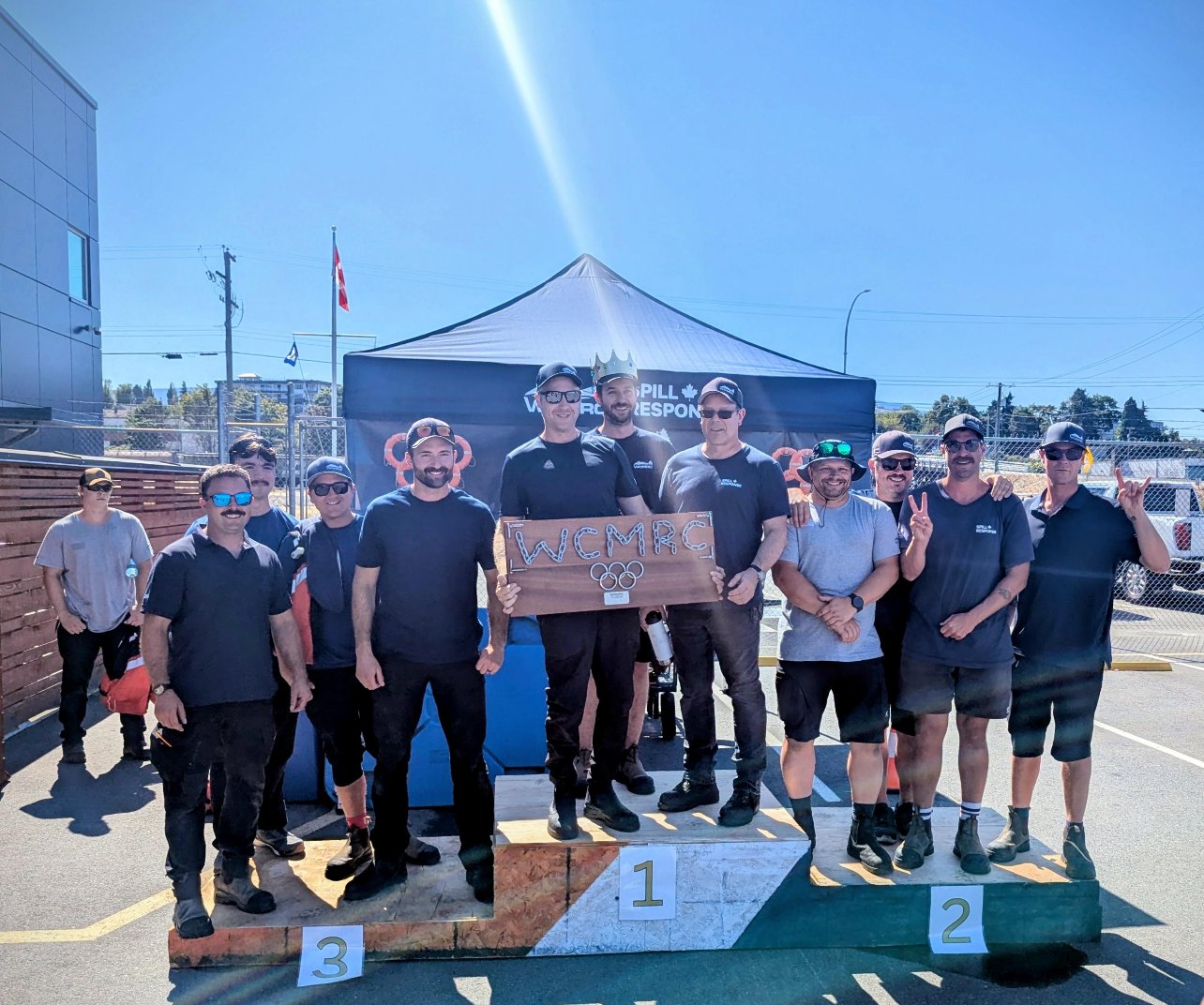 The WCMRC team on the competition podium